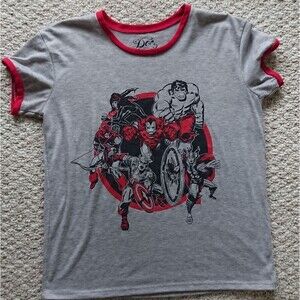 Mighty Fine Womens The Contrast Graphic T-Shirt